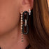Pearl & Diamond Cluster Huggie Earrings