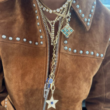 Gold Cuban Link Chain Necklace with Toggle & Diamond Accent Link