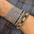 Pave Diamond & Gemstone Scales Stretch Bracelet