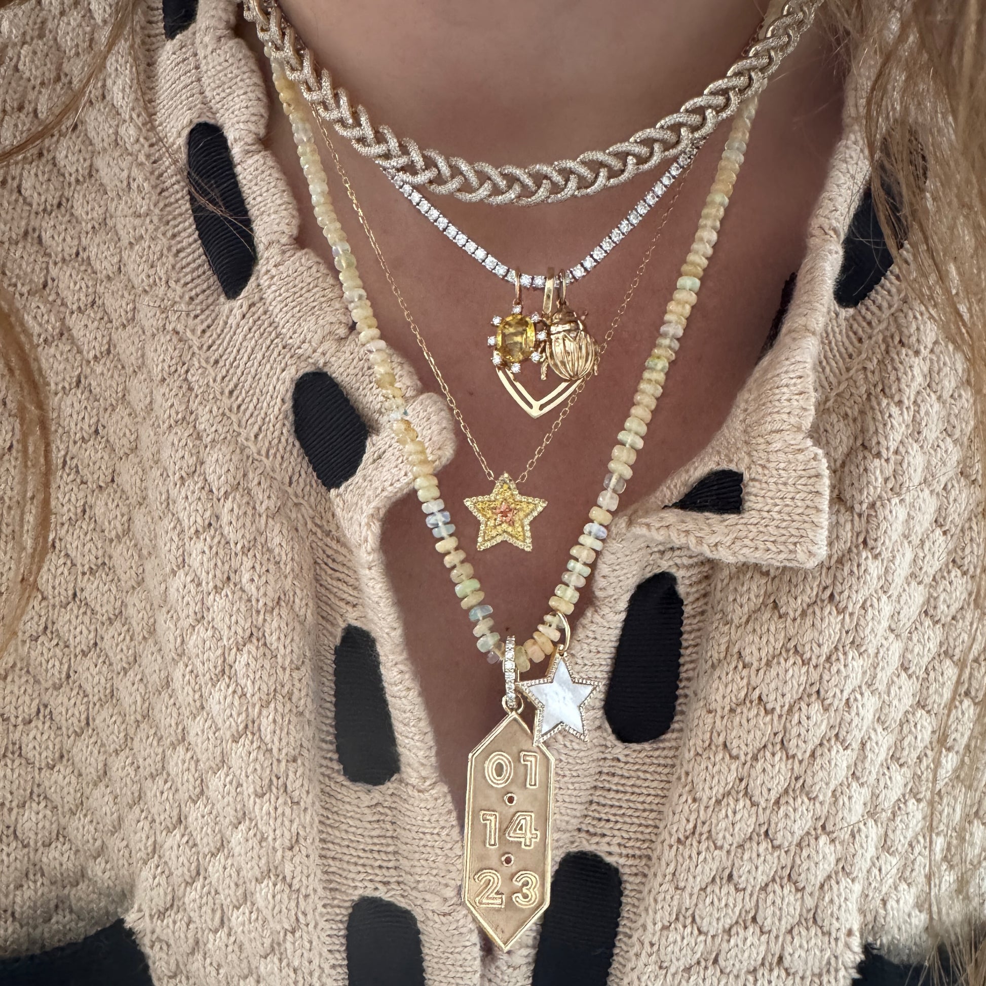Medium Family Medallion Charm