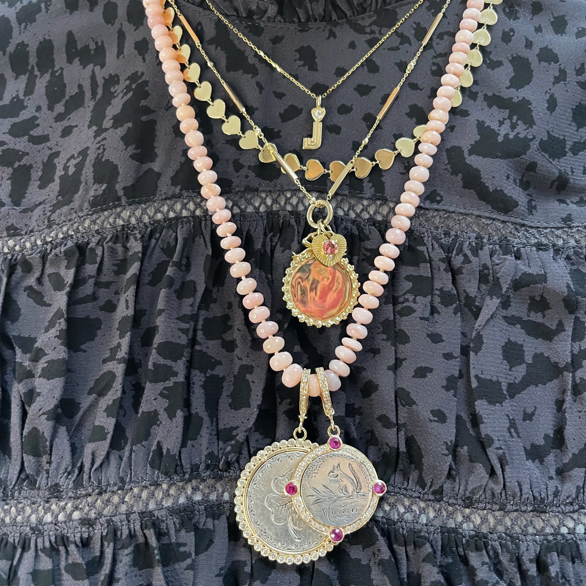 Perfectly Polished Round or Heart Necklace