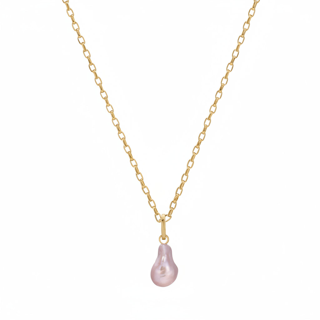 Pink Baroque Pearl Hinged Charm