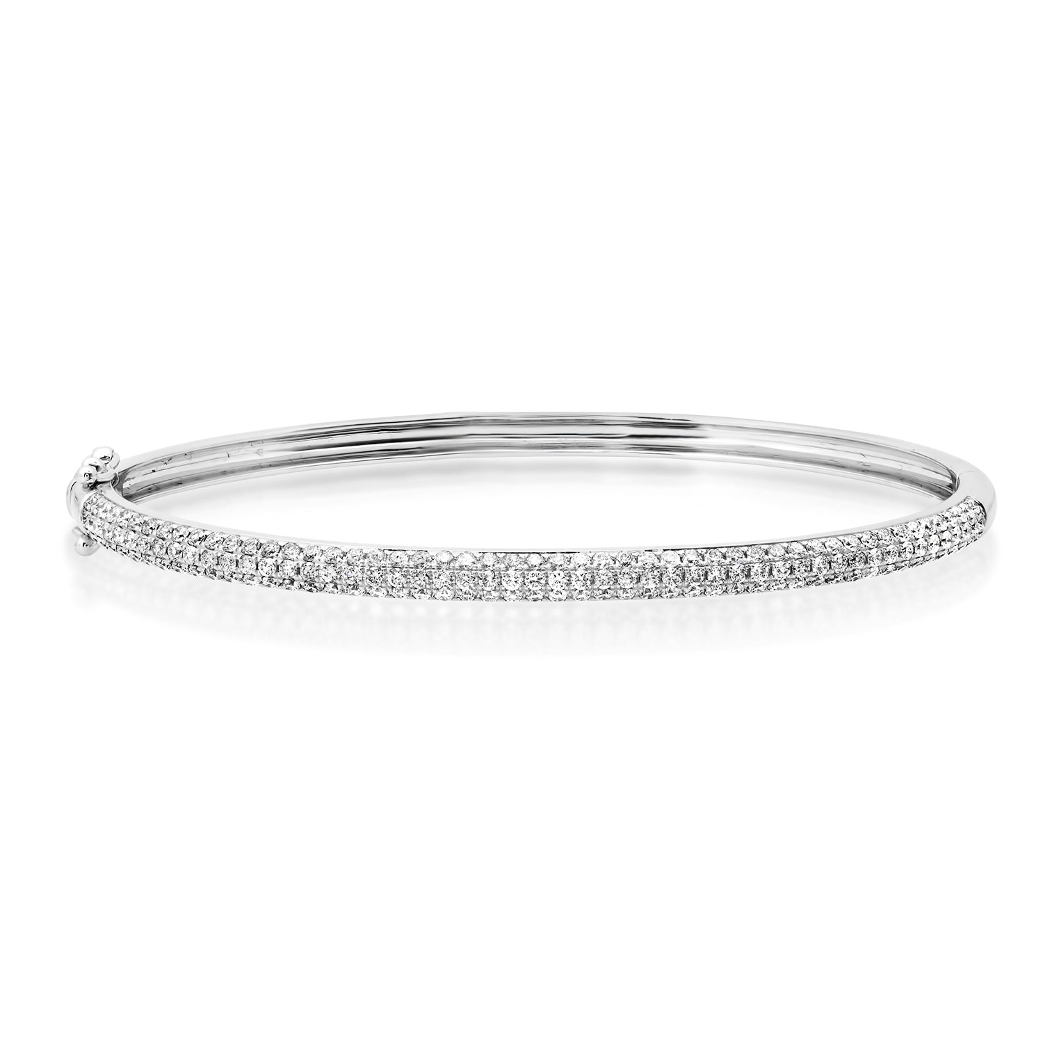 Pretty Pave Diamond Bangle Bracelet