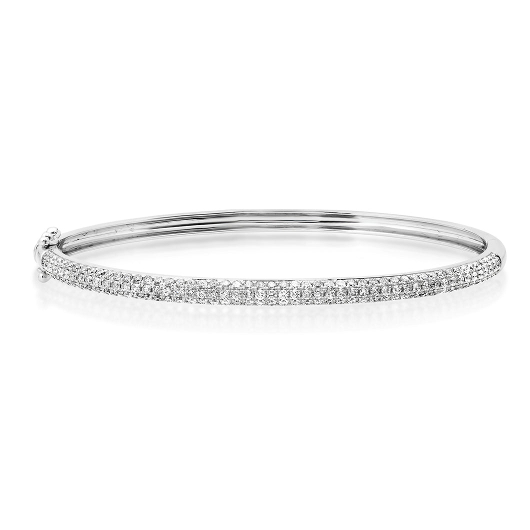 Pretty Pave Diamond Bangle Bracelet