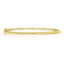 Delicate Alternating Diamond Bangle Bracelet