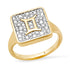 Diamond Zodiac Signet Ring