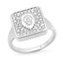 Diamond Zodiac Signet Ring
