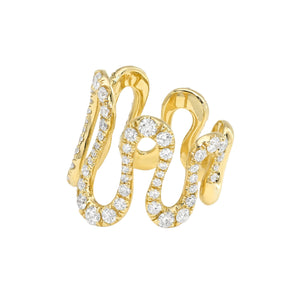Sené Aura Gold or Pave Diamond Ring