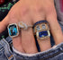 Rectangle Bezel Set Kyanite Statement Ring