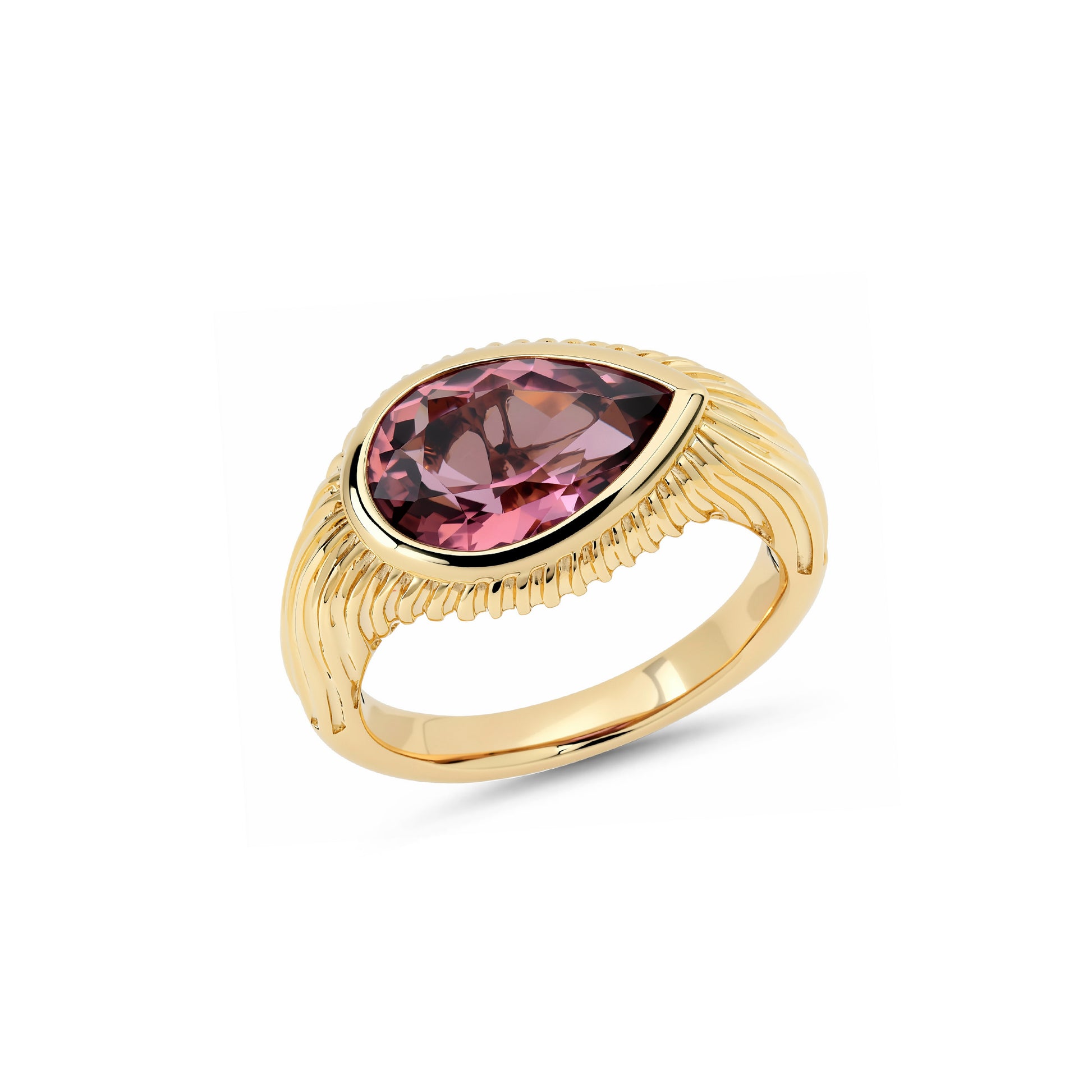 Solitaire Ripple Ring