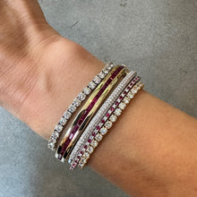 Ruby Baguette Row Bangle