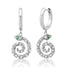 Milestones by AB for Eriness Pave Diamond Snake Huggie Hoop Earrings