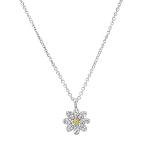 Milestones by AB for Eriness Small Diamond Daisy Necklace