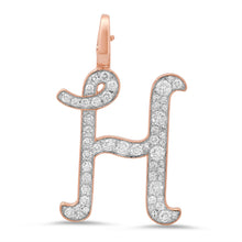 Jumbo Pave Gemstone or Diamond Initial Charm