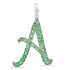 Jumbo Pave Gemstone or Diamond Initial Charm