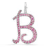 Jumbo Pave Gemstone or Diamond Initial Charm