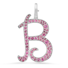 Jumbo Pave Gemstone or Diamond Initial Charm