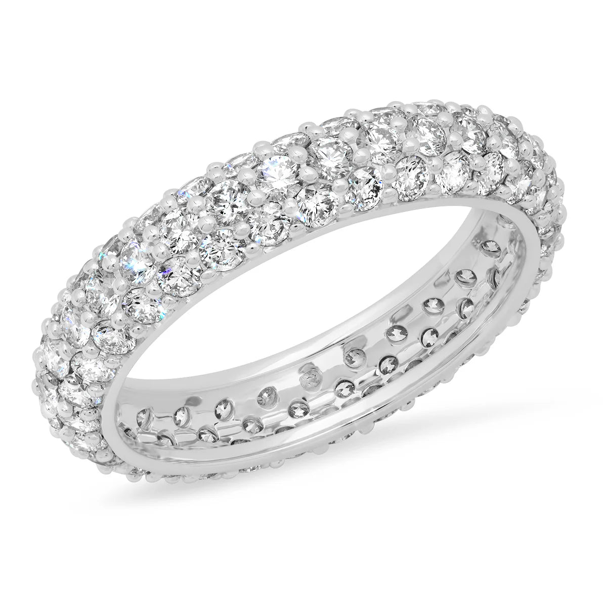 Diamond Pave Domed Ring