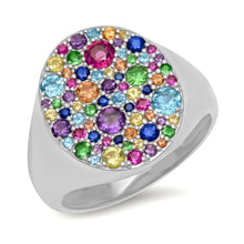 Multicolored Rainbow Signet Ring