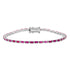 Ruby Baguette Tennis Bracelets