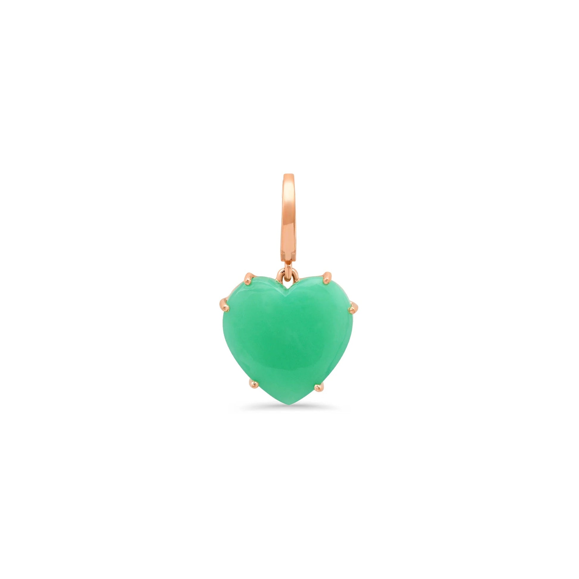 Precious Gemstone Heart Charm