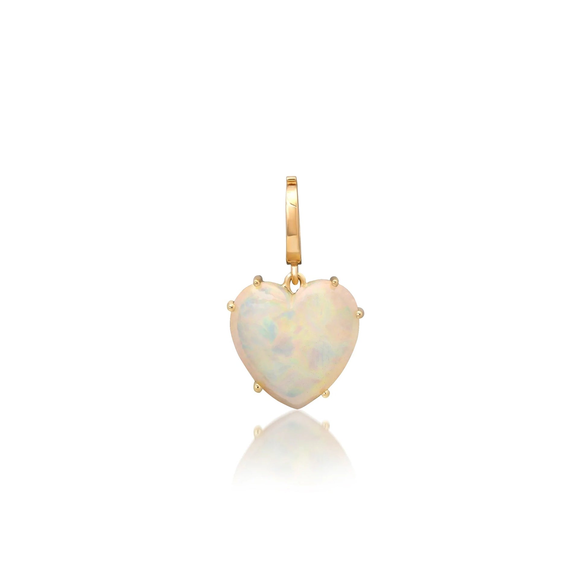 Precious Gemstone Heart Charm