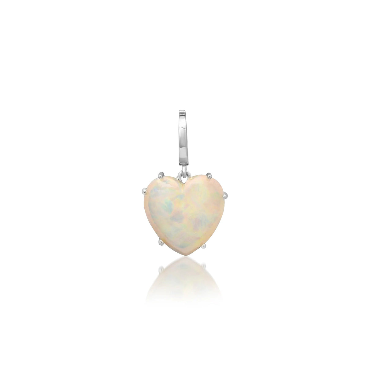 Precious Gemstone Heart Charm