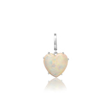Precious Gemstone Heart Charm