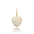 Precious Gemstone Heart Charm