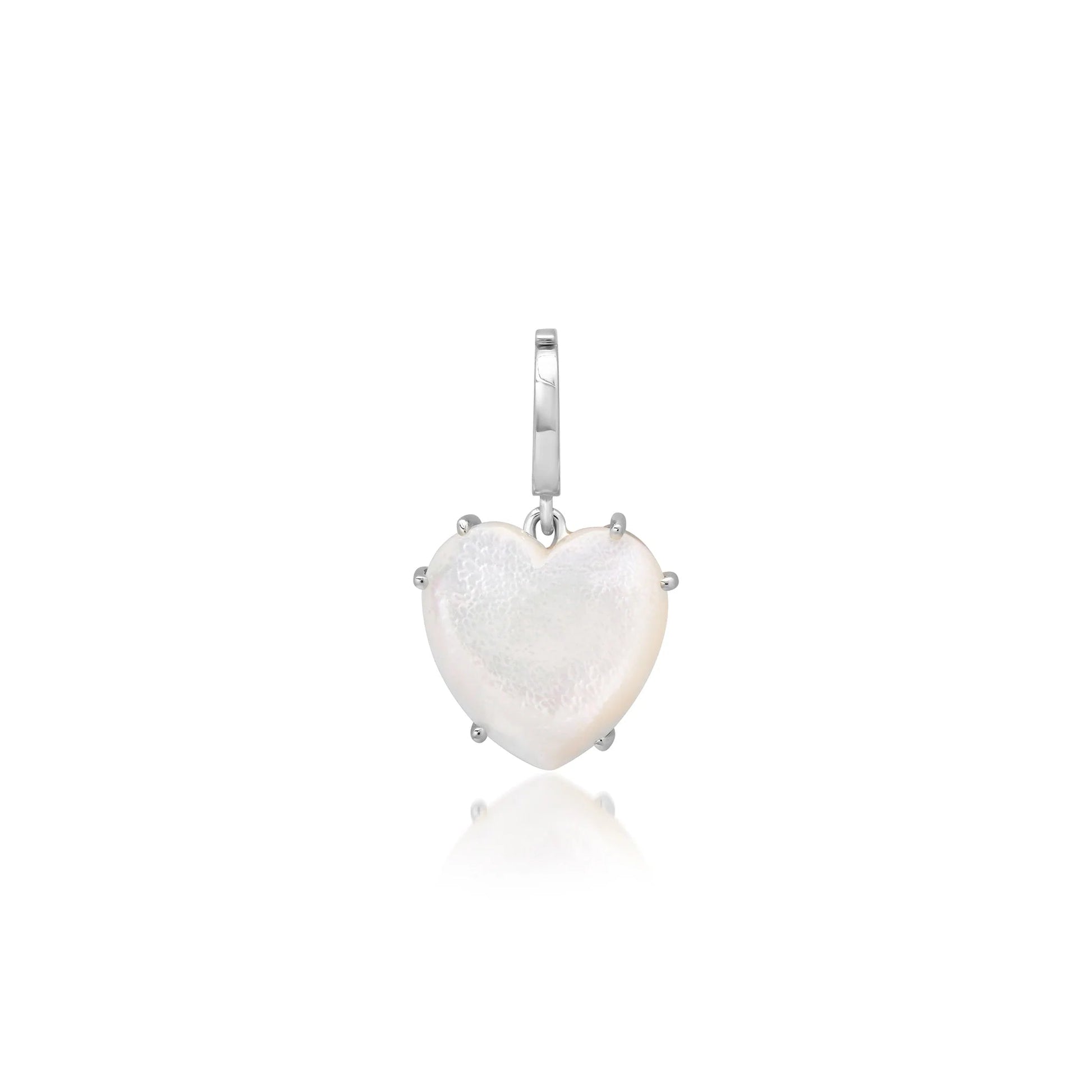 Precious Gemstone Heart Charm