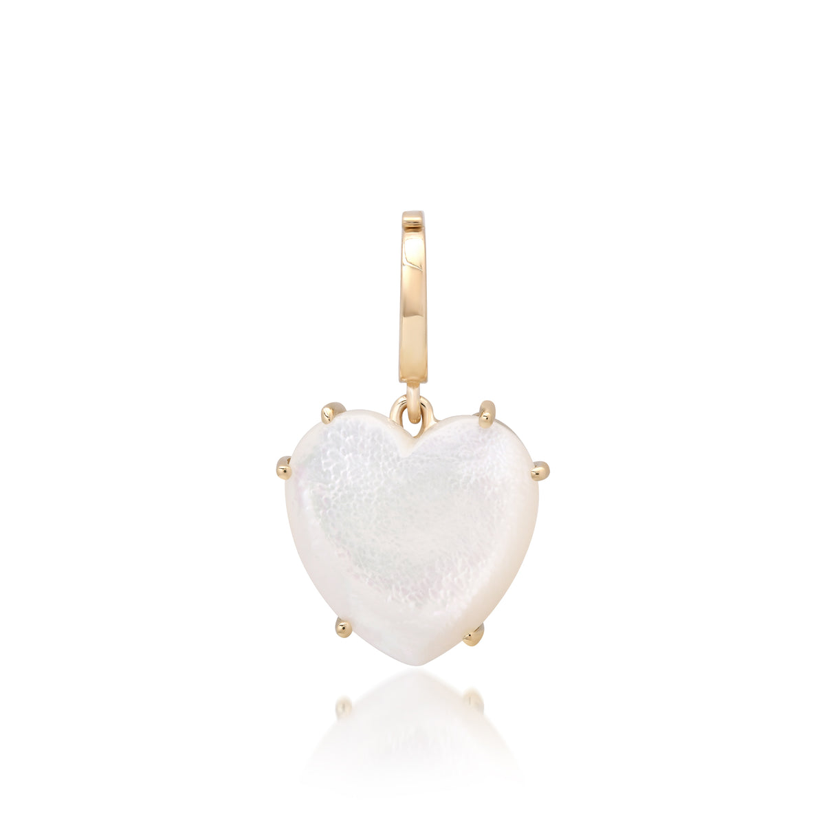 Precious Gemstone Heart Charm