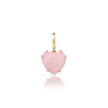 Precious Gemstone Heart Charm