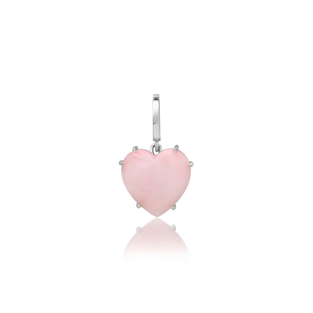 Precious Gemstone Heart Charm