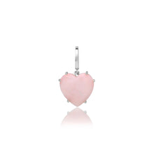 Precious Gemstone Heart Charm