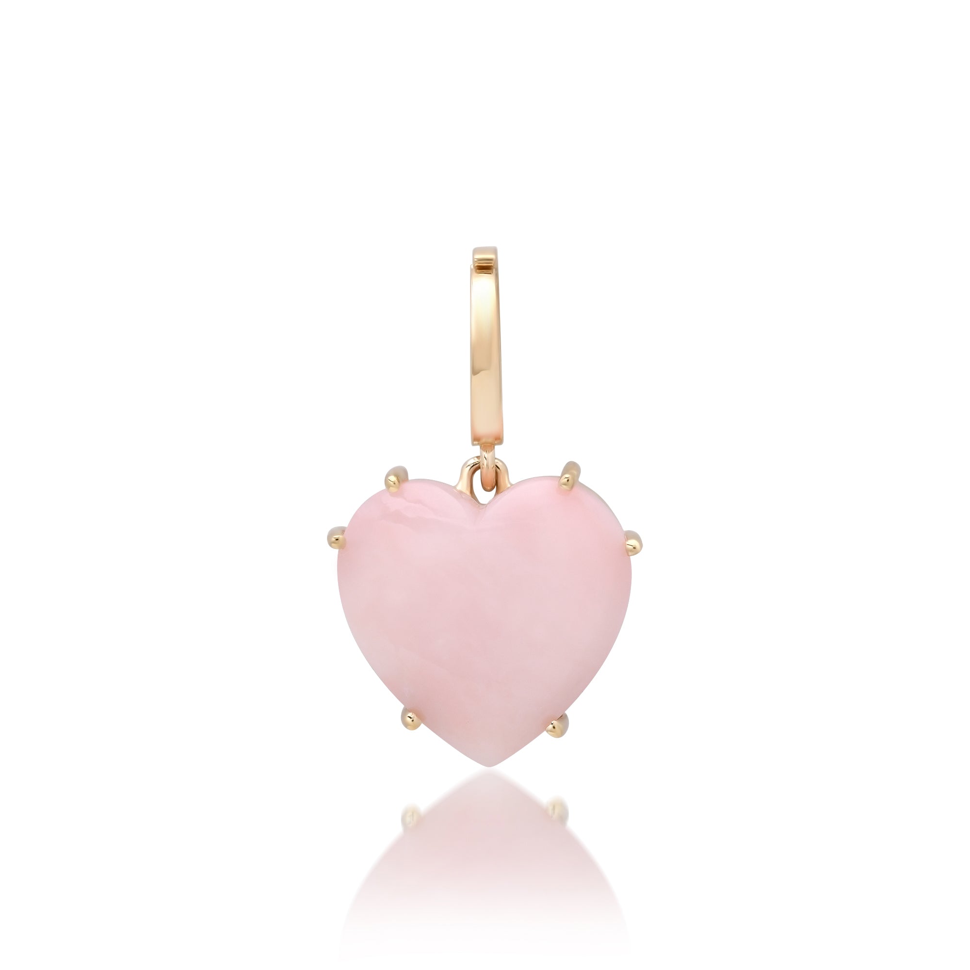 Precious Gemstone Heart Charm