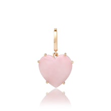 Precious Gemstone Heart Charm