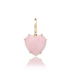 Precious Gemstone Heart Charm