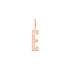 High Polish Outline Initial Charm