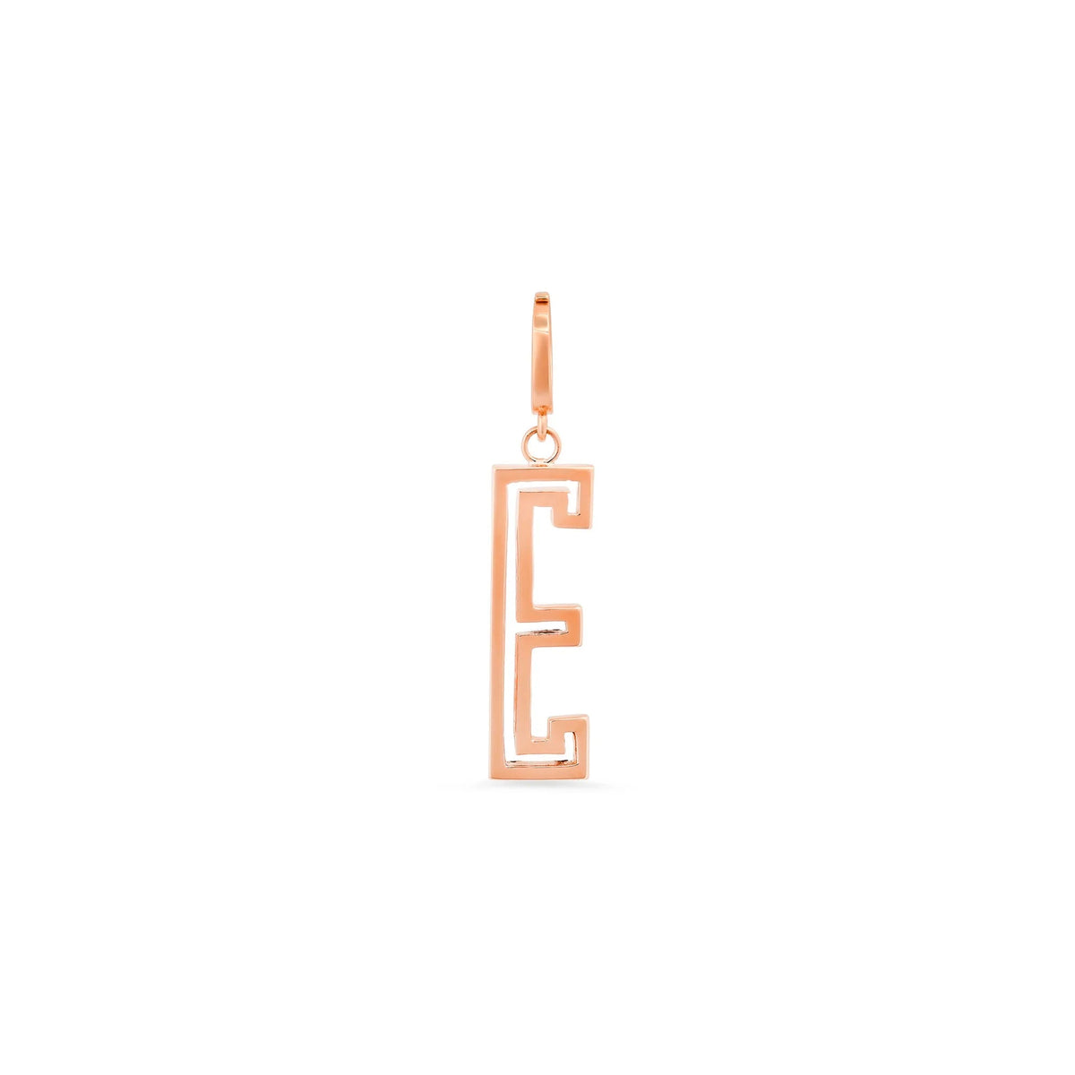 High Polish Outline Initial Charm