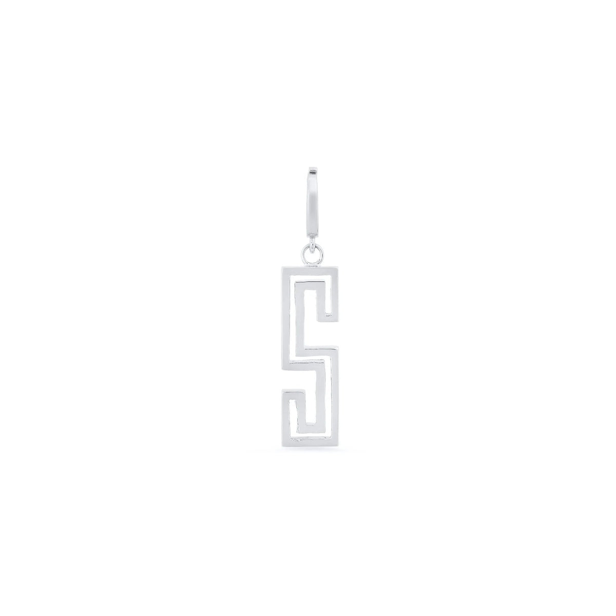 High Polish Outline Initial Charm