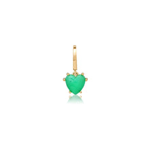 Mini Precious Gemstone Heart Charm