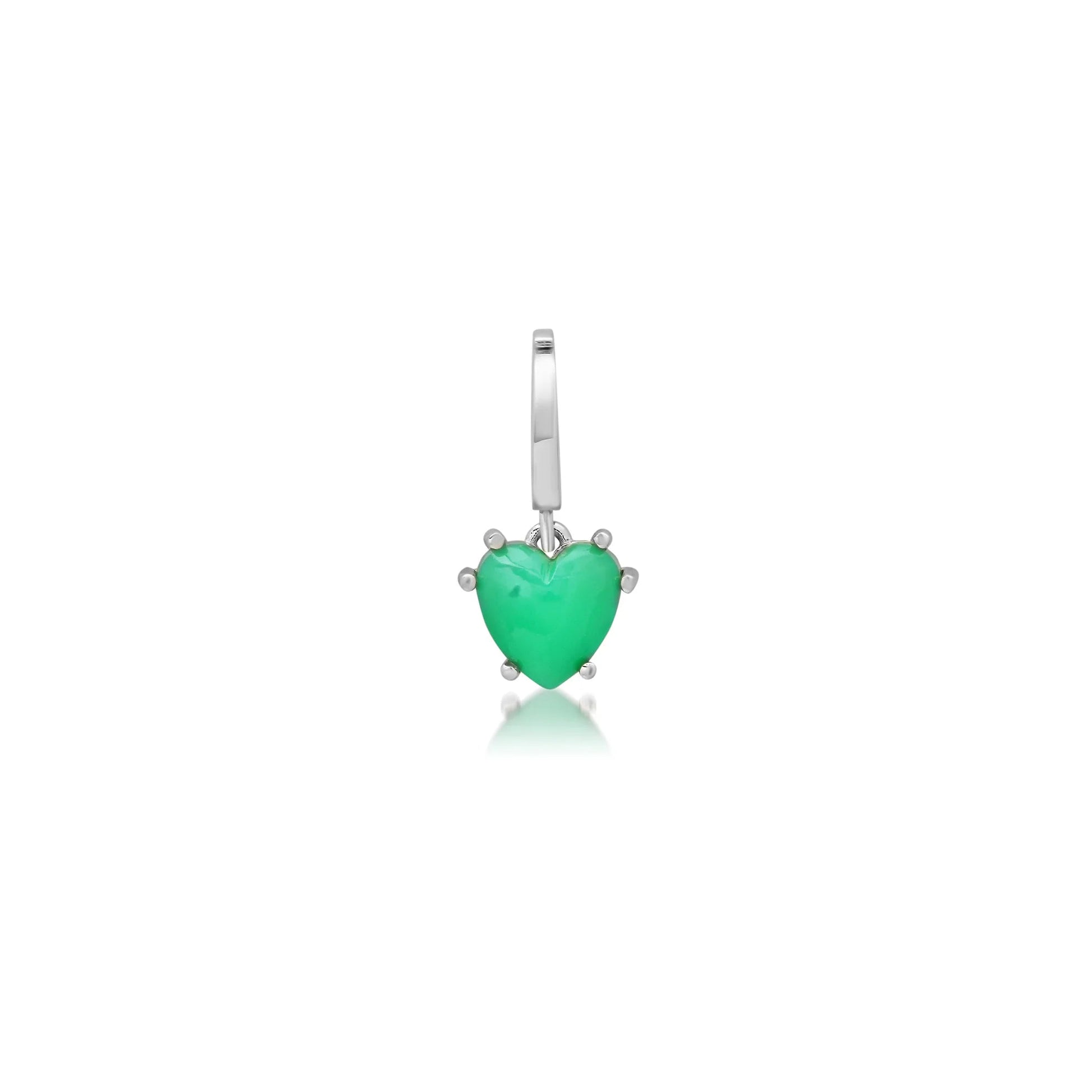 Mini Precious Gemstone Heart Charm