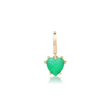 Mini Precious Gemstone Heart Charm