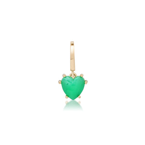 Mini Precious Gemstone Heart Charm