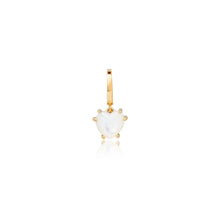 Mini Precious Gemstone Heart Charm