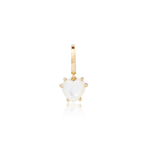 Mini Precious Gemstone Heart Charm