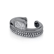 Diamond Floating Bezel Ear Cuff