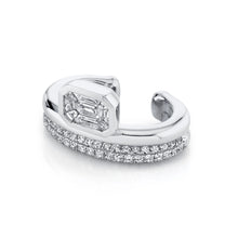 Diamond Floating Bezel Ear Cuff