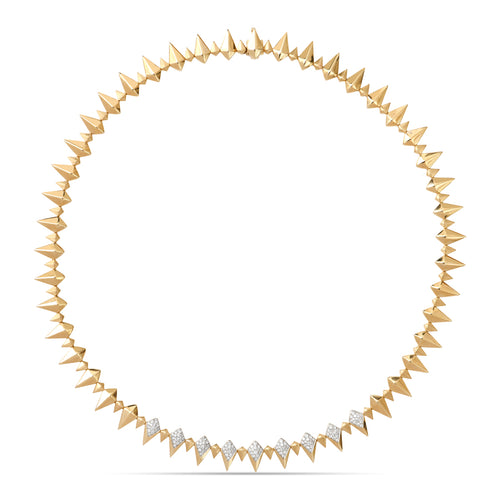 Diamond Shark Collar Necklace