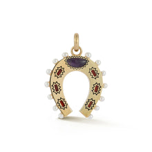 Holly Horseshoe Charm